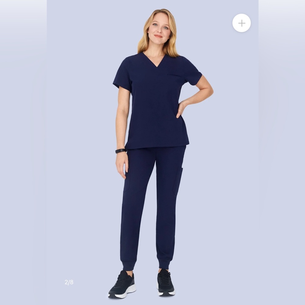 Mandala Scrubs Two Piece Set Navy